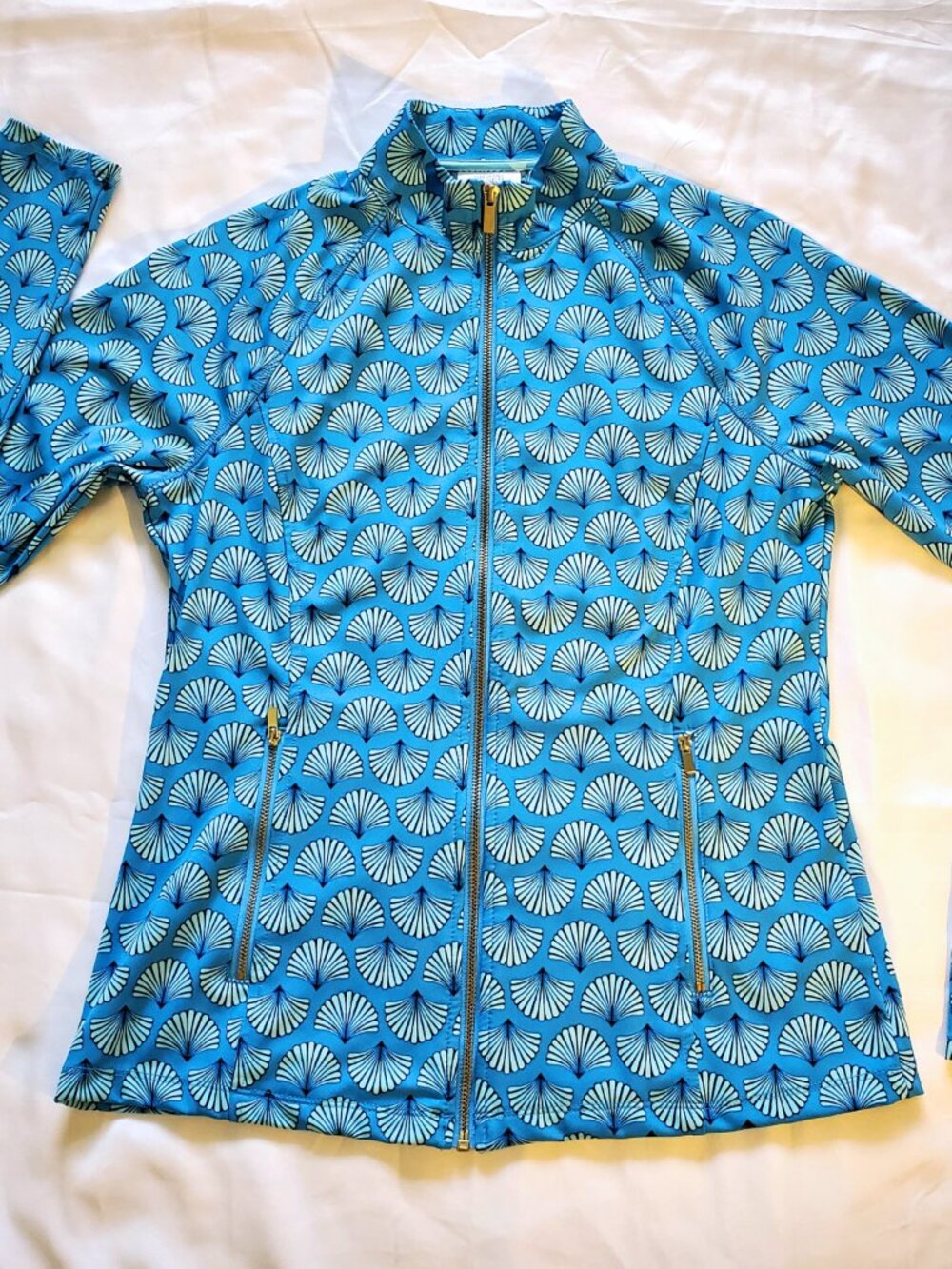 Sigrid Olsen Full Zip Active Top